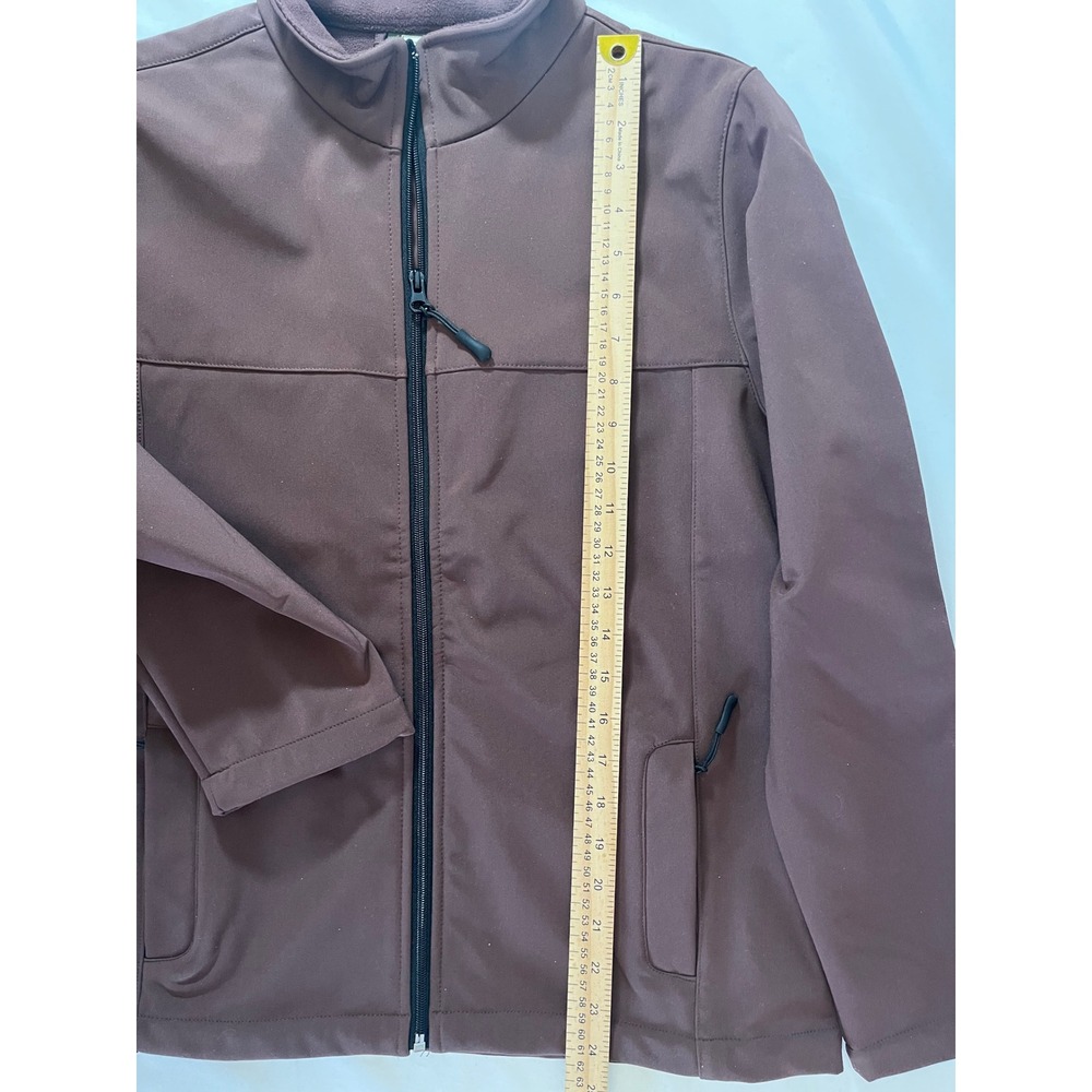 Hartwell Womens Cocoa Brown Softshell Full Zip Fleece Lined Jacket 5005 WH64 MD - Picture 5 of 6